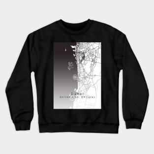 Dubai City Map Crewneck Sweatshirt